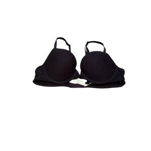 Ongossamer BRA 36C feather full coverage bra black mesh wired